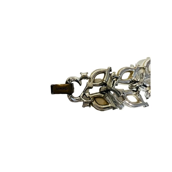 Beautiful Lisner silver tone bracelet - Picture 3 of 5